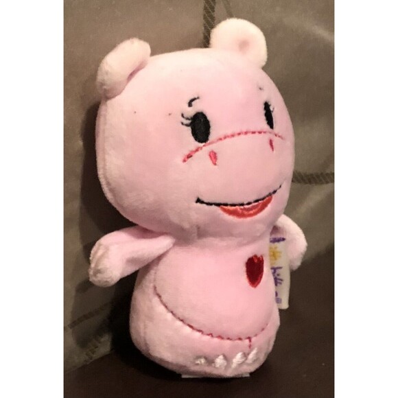 Pink Hug Lovin Hippo Plush Hallmark Itty Bittys Limited Edition Valentines 5” - Picture 2 of 9